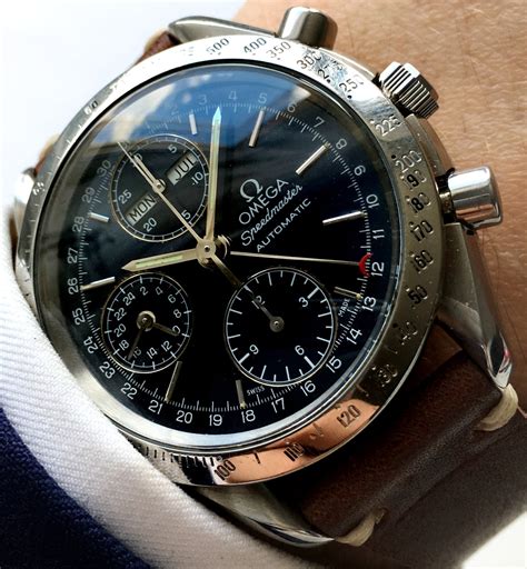 omega speedmaster reduced review|omega speedmaster automatic chronometer date.